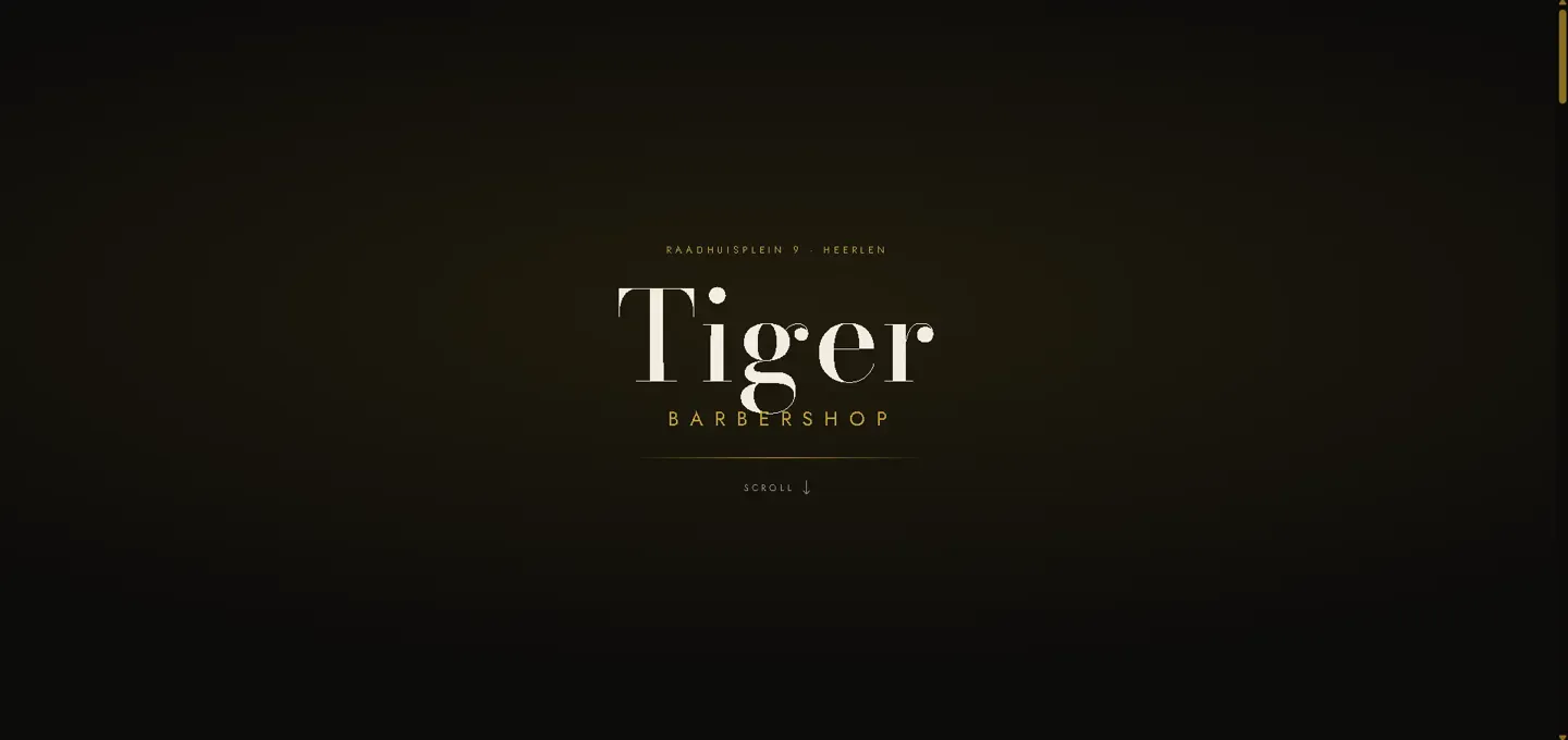 Tiger Barbershop — after screenshot